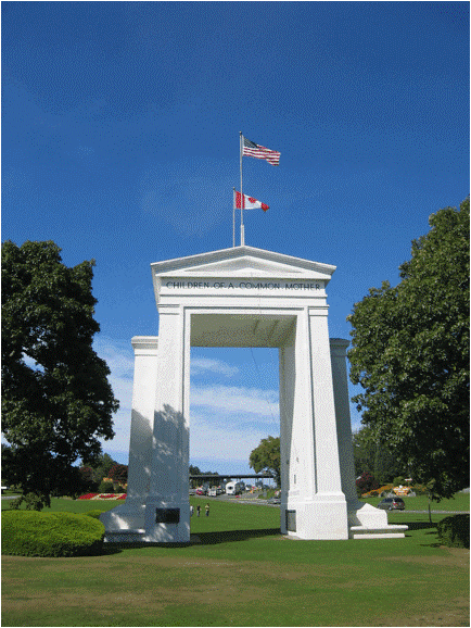 Arnold C. Buchanan-Hermit, 'The Peace Arch', Blaine, Washington, 1921. 67 feet high